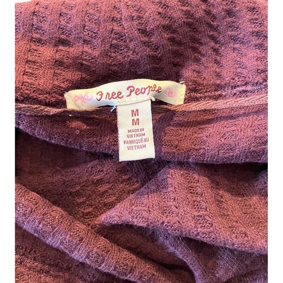 Free People Juicy Long Sleeve Thermal Sweater Size M Date Night - Picture 5 of 7